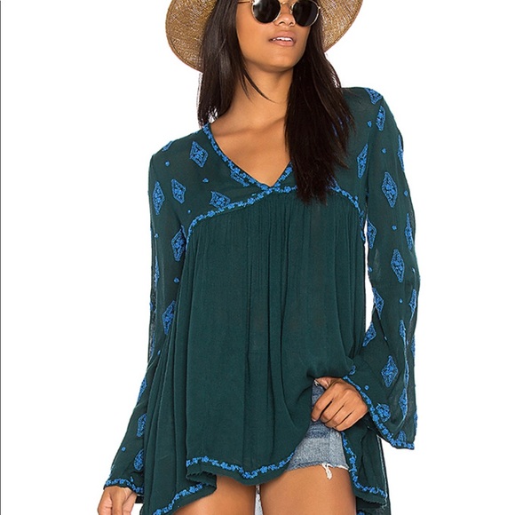 Free People Dresses & Skirts - Free people diamond embroidered mini dress